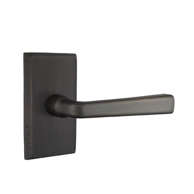 Emtek - Passage, No.3 Rosette, Cimarron Lever, RH, MB - Medium Bronze Patina