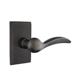 Emtek - Privacy, No.3 Rosette, Durango Lever, RH, MB - Medium Bronze Patina