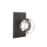 Emtek - Dummy, No.3 Rosette, Georgetown Knob, FB - Flat Black Bronze Patina