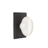 Emtek - Concealed, Privacy, No.3 Rosette, Hampton Knob, MB - Medium Bronze Patina