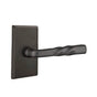 Emtek - Passage, No.3 Rosette, Montrose Lever, RH, FB - Flat Black Bronze Patina