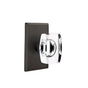 Emtek - Dummy, No.3 Rosette, Windsor Crystal Knob, FB - Flat Black Bronze Patina