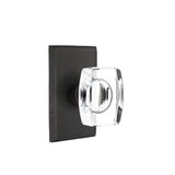 Emtek - Dummy, No.3 Rosette, Windsor Crystal Knob, MB - Medium Bronze Patina