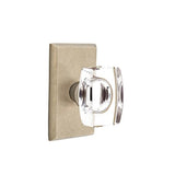 Emtek - Dummy, No.3 Rosette, Windsor Crystal Knob, TWB - Tumbled White Bronze