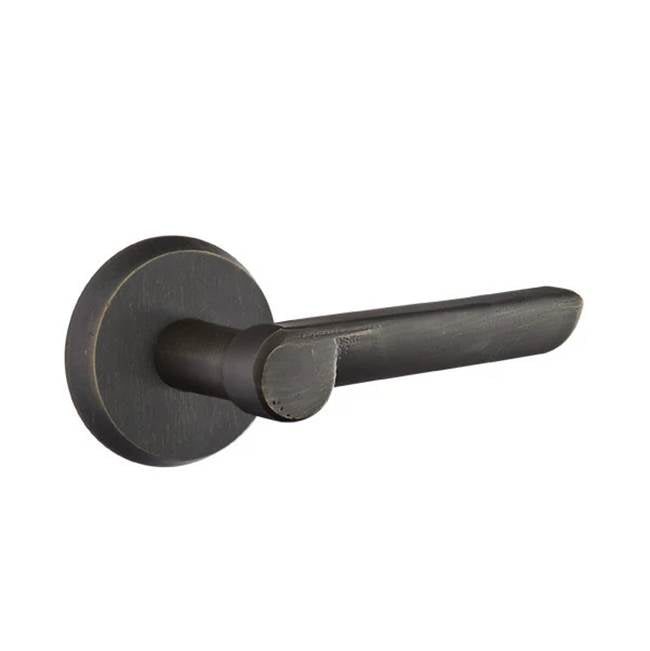 Emtek - Dummy, No.2 Rosette, Aurora Lever, MB - Medium Bronze Patina