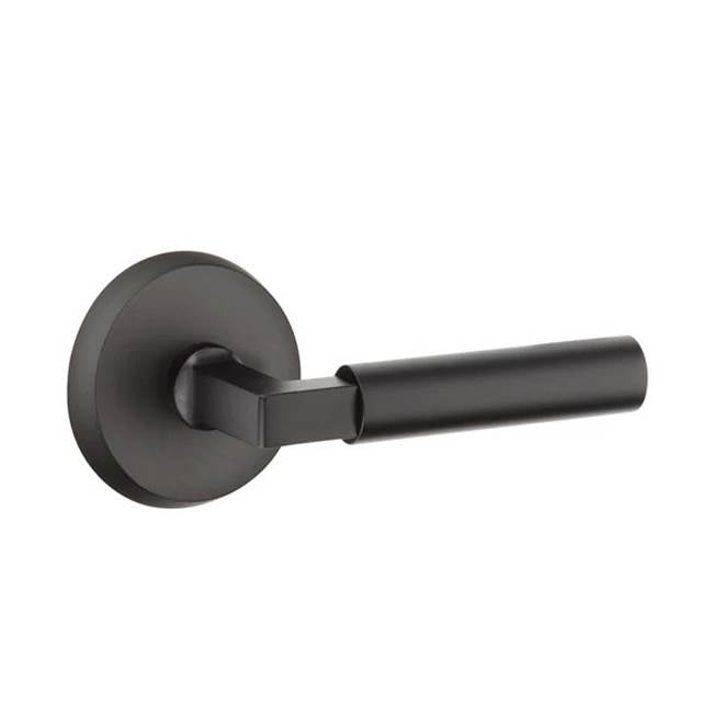 Emtek - Dummy, No.2 Rosette, Bryce Lever, FB - Flat Black Bronze Patina