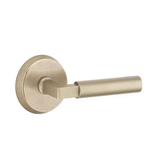 Emtek - Passage, No.2 Rosette, Bryce Lever, LH, TWB - Tumbled White Bronze