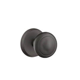 Emtek - Passage, No.2 Rosette, Butte Knob, FB - Flat Black Bronze Patina