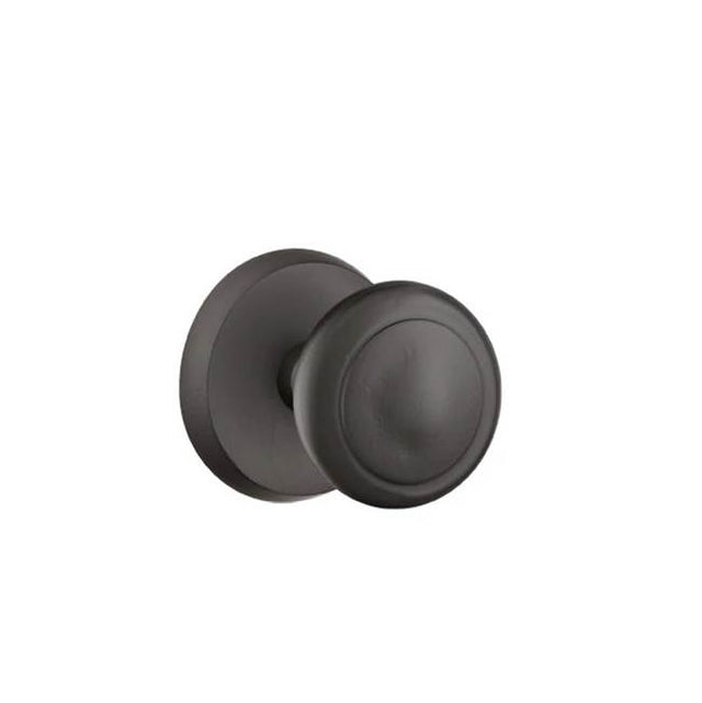 Emtek - Privacy, No.2 Rosette, Butte Knob, FB - Flat Black Bronze Patina