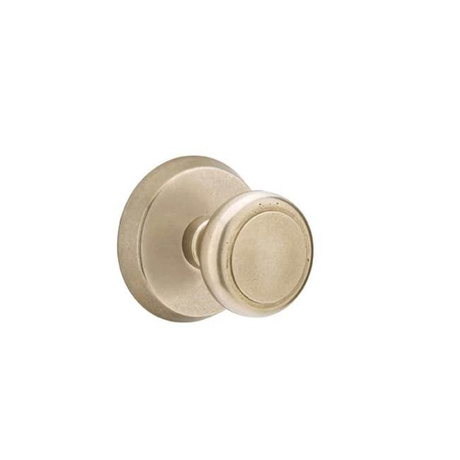 Emtek - Privacy, No.2 Rosette, Butte Knob, TWB - Tumbled White Bronze