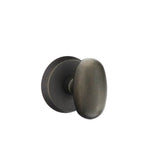 Emtek - Passage, No.2 Rosette, Bronze Egg Knob, MB - Medium Bronze Patina