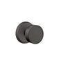 Emtek - Privacy, No.2 Rosette, Bronze Round Knob, FB - Flat Black Bronze Patina