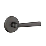 Emtek - Privacy, No.2 Rosette, Cimarron Lever, LH, FB - Flat Black Bronze Patina
