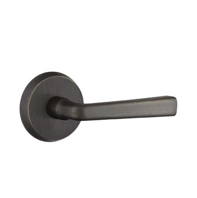 Emtek - Concealed, Passage, No.2 Rosette, Cimarron Lever, MB - Medium Bronze Patina