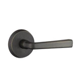 Emtek - Privacy, No.2 Rosette, Cimarron Lever, LH, MB - Medium Bronze Patina