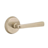 Emtek - Privacy, No.2 Rosette, Cimarron Lever, RH, TWB - Tumbled White Bronze