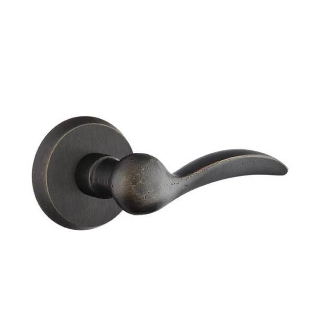 Emtek - Passage, No.2 Rosette, Durango Lever, RH, MB - Medium Bronze Patina