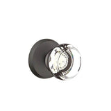 Emtek - Concealed, Passage, No.2 Rosette, Georgetown Knob, FB - Flat Black Bronze Patina