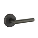 Emtek - Privacy, No.2 Rosette, Mariposa Lever, RH, MB - Medium Bronze Patina