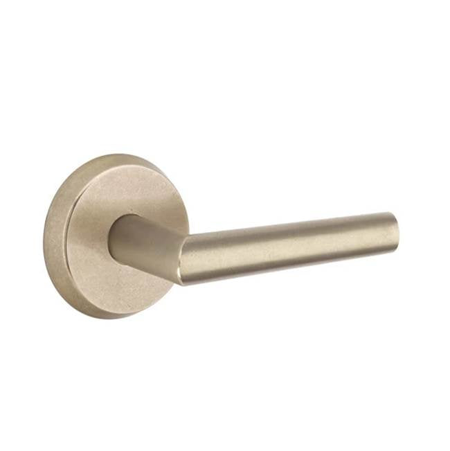 Emtek - Privacy, No.2 Rosette, Mariposa Lever, RH, TWB - Tumbled White Bronze