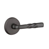 Emtek - Concealed, Passage, No.2 Rosette, Montrose Lever, FB - Flat Black Bronze Patina