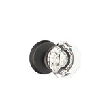 Emtek - Concealed, Passage, No.2 Rosette, Old Town Clear Knob, MB - Medium Bronze Patina