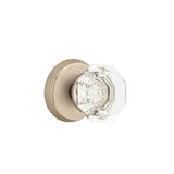 Emtek - Concealed, Passage, No.2 Rosette, Old Town Clear Knob, TWB - Tumbled White Bronze