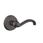 Emtek - Privacy, No.2 Rosette, Teton Lever, RH, FB - Flat Black Bronze Patina