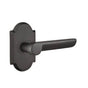 Emtek - Concealed, Passage, No.1 Rosette, Aurora Lever, FB - Flat Black Bronze Patina