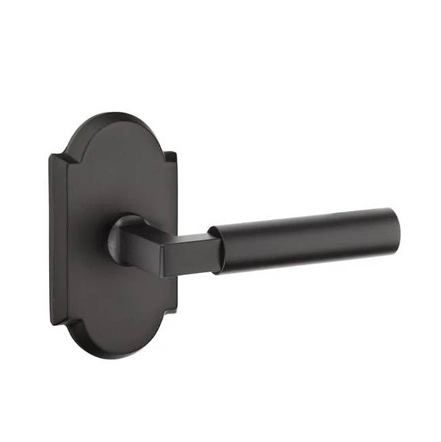 Emtek - Dummy, No.1 Rosette, Bryce Lever, FB - Flat Black Bronze Patina