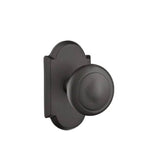 Emtek - Dummy, No.1 Rosette, Butte Knob, FB - Flat Black Bronze Patina