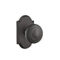 Emtek - Concealed, Passage, No.1 Rosette, Butte Knob, FB - Flat Black Bronze Patina