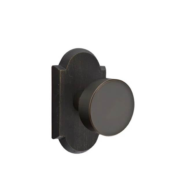 Emtek - Dummy, No.1 Rosette, Bronze Round Knob, MB - Medium Bronze Patina