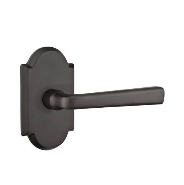 Emtek - Passage, No.1 Rosette, Cimarron Lever, RH, FB - Flat Black Bronze Patina