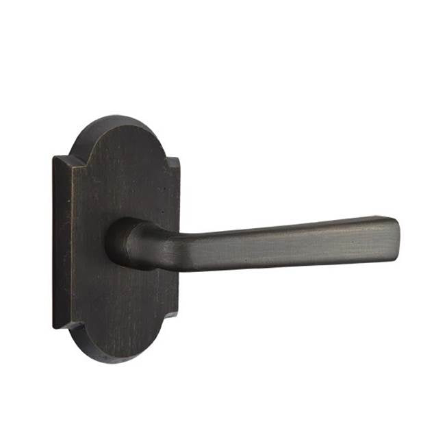 Emtek - Passage, No.1 Rosette, Cimarron Lever, RH, MB - Medium Bronze Patina