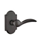 Emtek - Concealed, Privacy, No.1 Rosette, Durango Lever, FB - Flat Black Bronze Patina