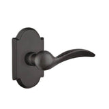 Emtek - Privacy, No.1 Rosette, Durango Lever, LH, FB - Flat Black Bronze Patina