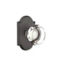 Emtek - Privacy, No.1 Rosette, Georgetown Knob, FB - Flat Black Bronze Patina