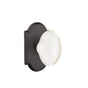 Emtek - Concealed, Privacy, No.1 Rosette, Hampton Knob, FB - Flat Black Bronze Patina