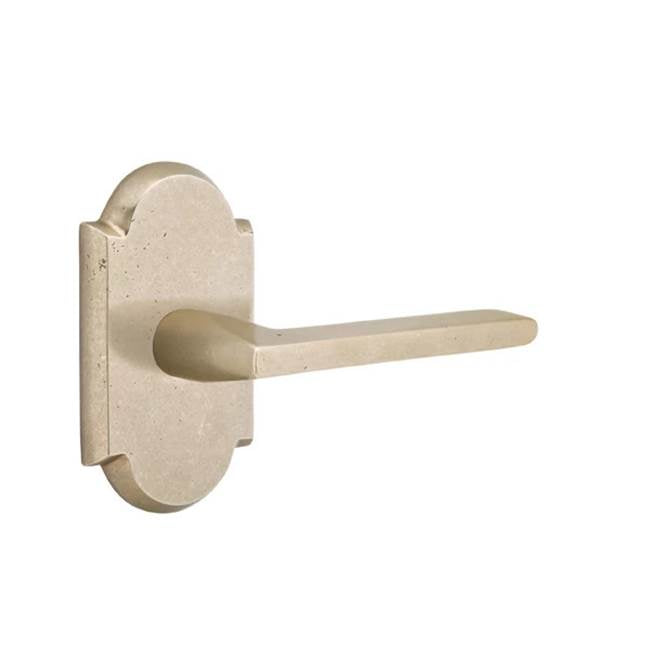 Emtek - Dummy, No.1 Rosette, Lariat Lever, TWB - Tumbled White Bronze