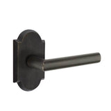 Emtek - Passage, No.1 Rosette, Mariposa Lever, LH, MB - Medium Bronze Patina