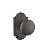Emtek - Concealed, Passage, No.1 Rosette, Winchester Knob, FB - Flat Black Bronze Patina