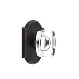 Emtek - Dummy, No.1 Rosette, Windsor Crystal Knob, MB - Medium Bronze Patina