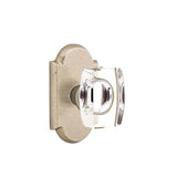 Emtek - Dummy, No.1 Rosette, Windsor Crystal Knob, TWB - Tumbled White Bronze
