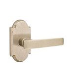 Emtek - Passage, No.1 Rosette, Yuma Lever, LH, TWB - Tumbled White Bronze