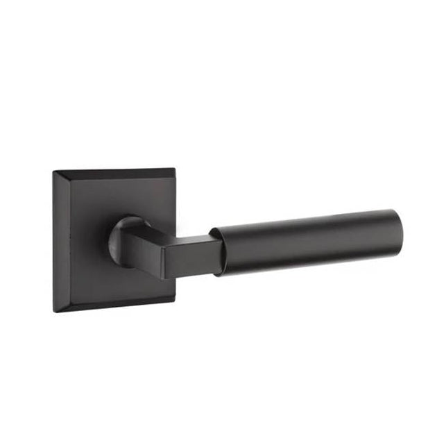 Emtek - Concealed, Passage, No.6 Rosette, Bryce Lever, FB - Flat Black Bronze Patina