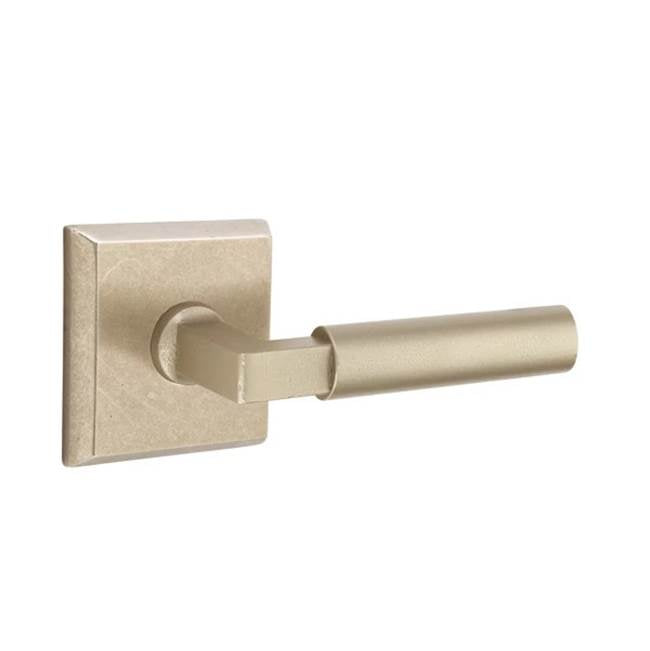 Emtek - Concealed, Passage, No.6 Rosette, Bryce Lever, TWB - Tumbled White Bronze