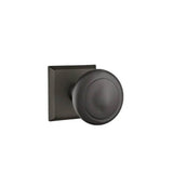 Emtek - Passage, No.6 Rosette, Butte Knob, FB - Flat Black Bronze Patina