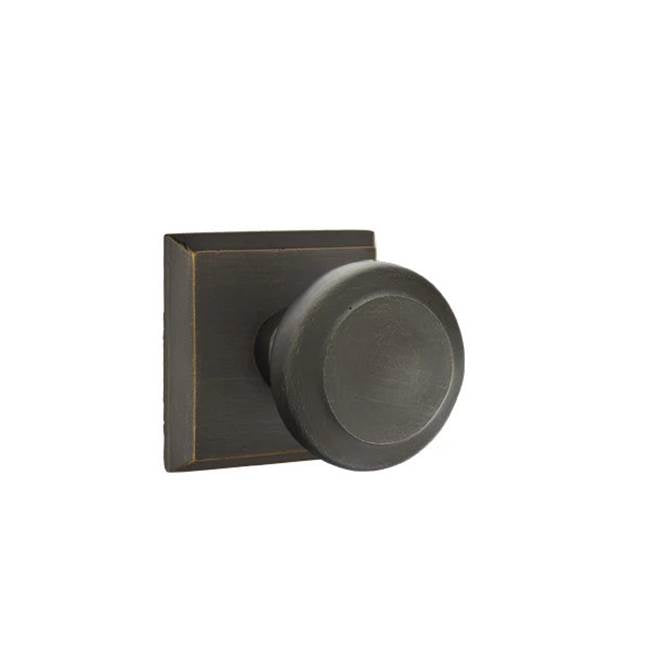 Emtek - Passage, No.6 Rosette, Butte Knob, MB - Medium Bronze Patina