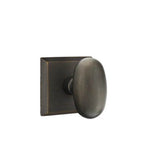 Emtek - Privacy, No.6 Rosette, Bronze Egg Knob, MB - Medium Bronze Patina